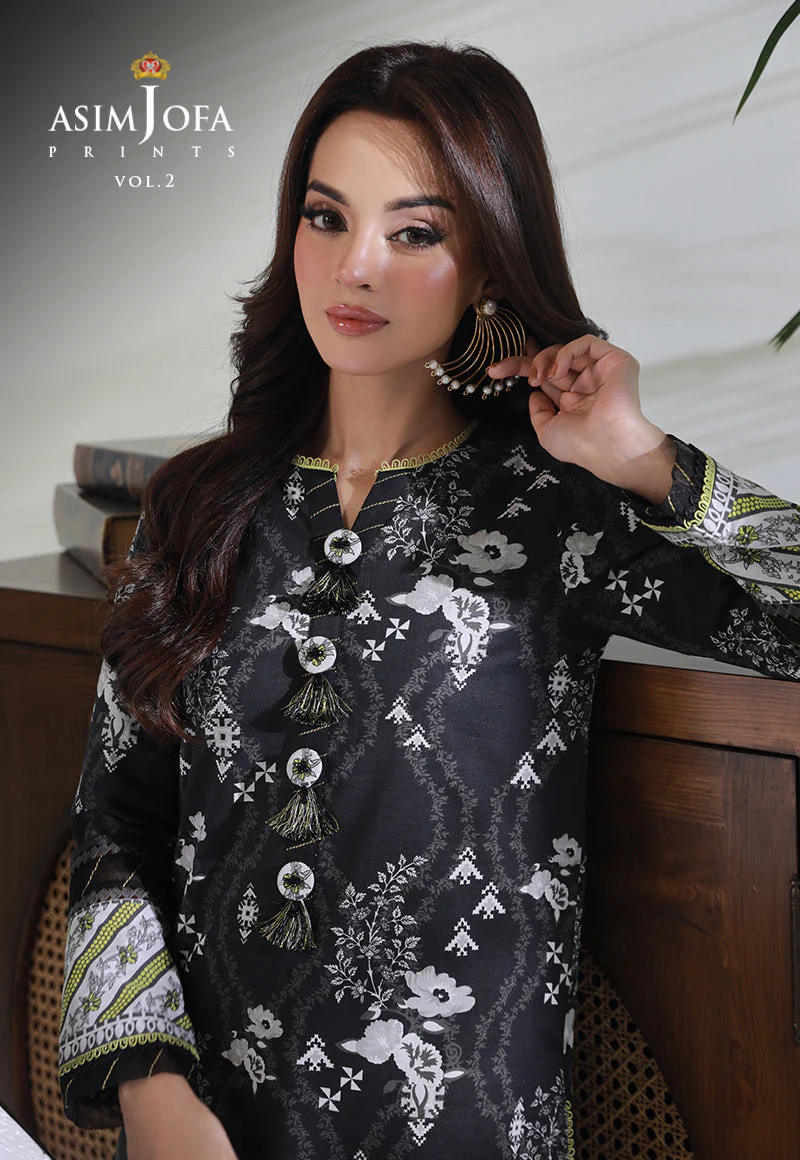 AJBPD-60 DESIGNERS STITCHED PRINTED LAWN 1 PC - Image 8