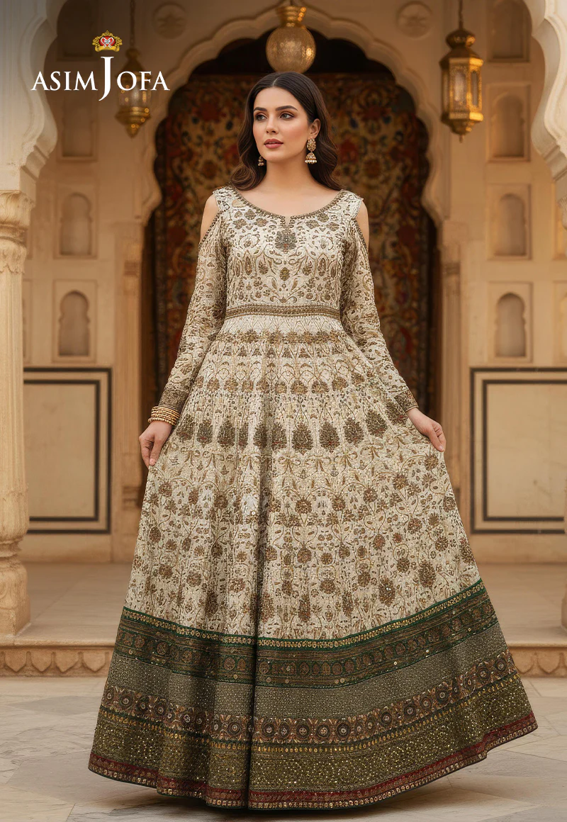 AJBRD-22 HAND EMBROIDERED PESHWAS 1 PC - Image 3