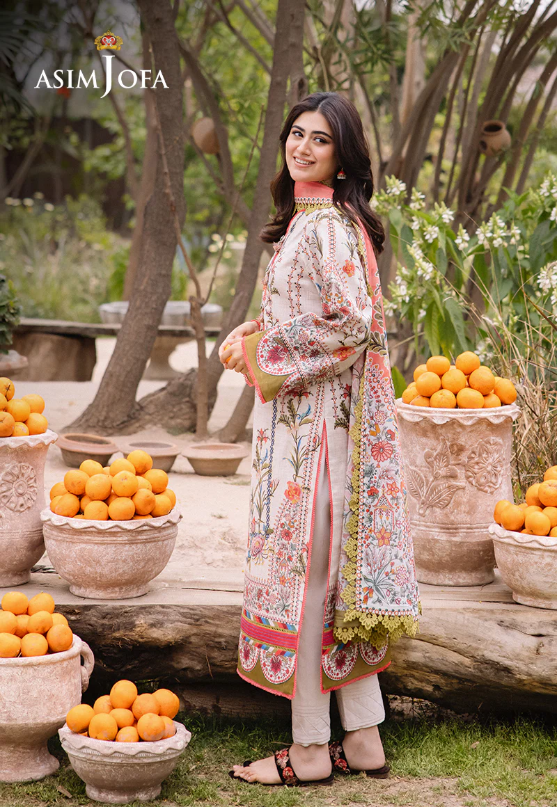 AJBU-08 PRINTED LAWN 3 PCS - Image 5