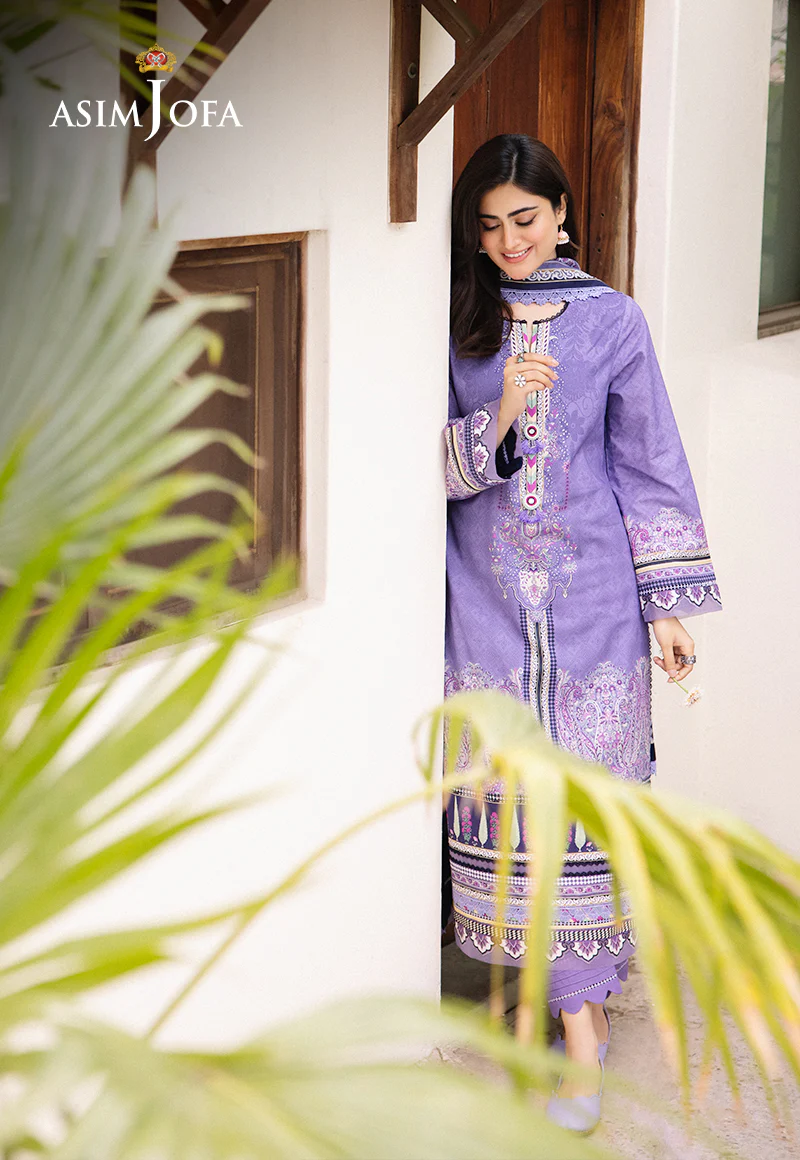AJBU-21 PRINTED LAWN 3 PCS - Image 7
