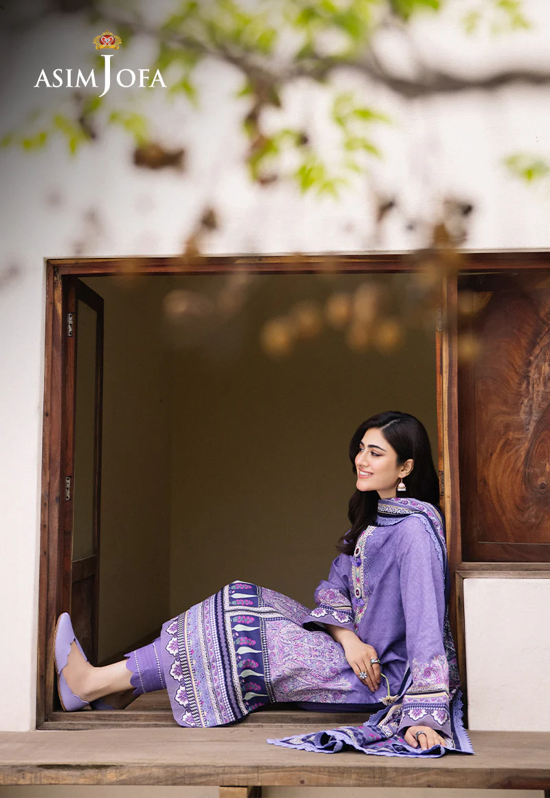 AJBU-21 PRINTED LAWN 3 PCS - Image 8