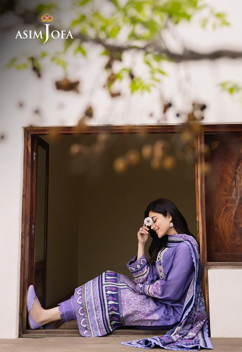 AJBU-21 PRINTED LAWN 3 PCS - Image 9