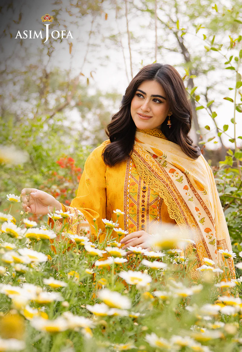AJBU-22 PRINTED LAWN 3 PCS - Image 6