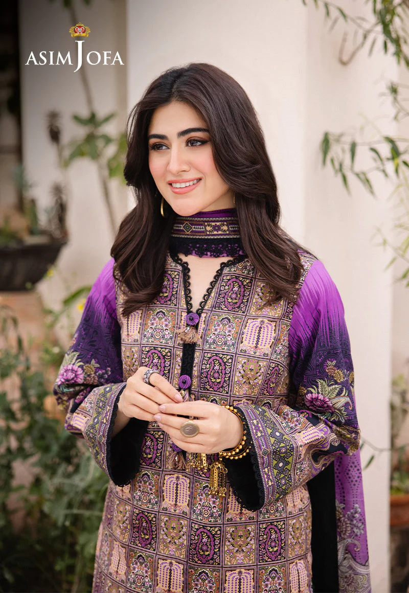 AJBUD-07-XS PRINTED LAWN 3 PCS - Image 8