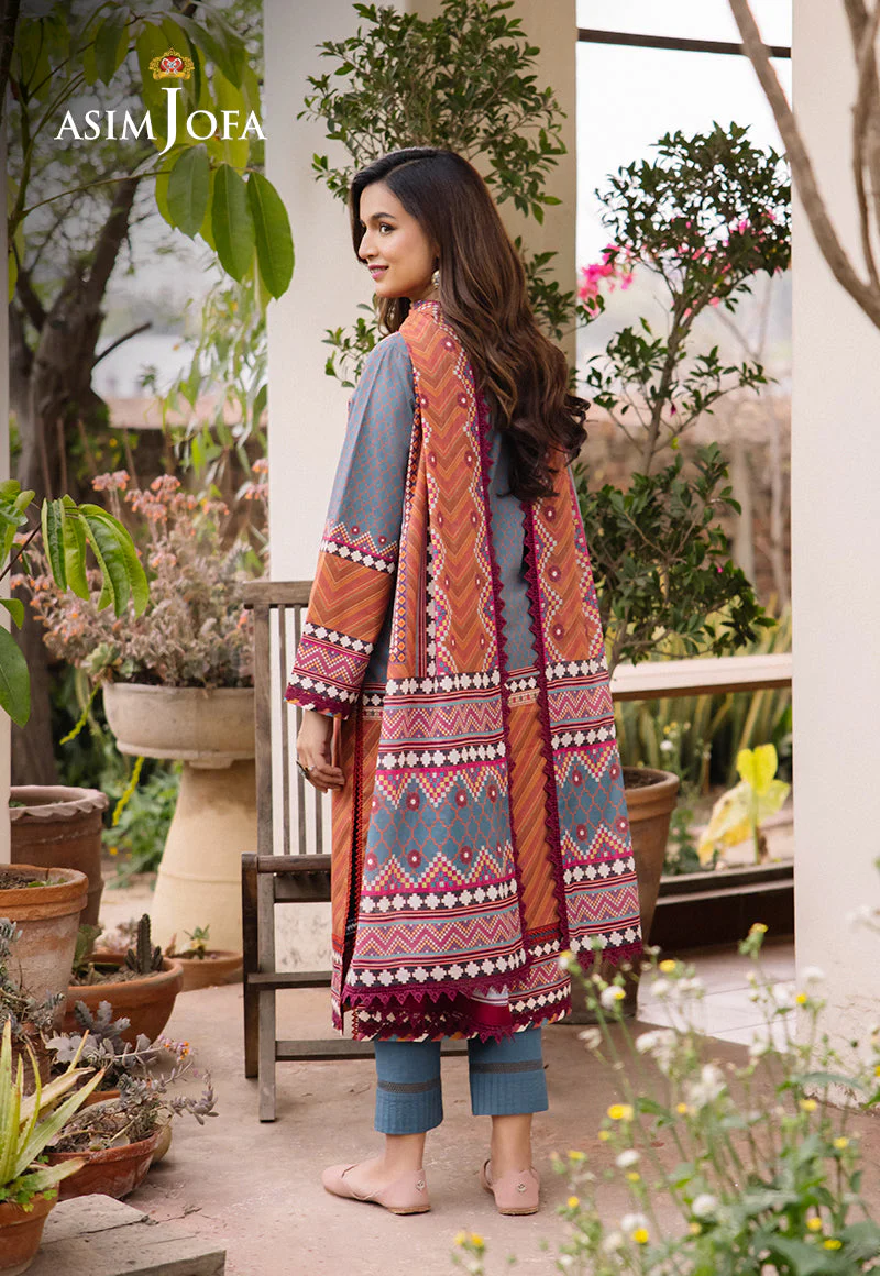 AJBUD-10 PRINTED LAWN 3 PCS - Image 2