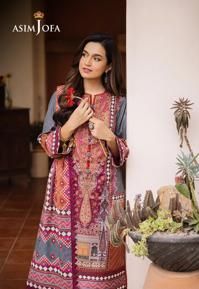 AJBUD-10 PRINTED LAWN 3 PCS - Image 6
