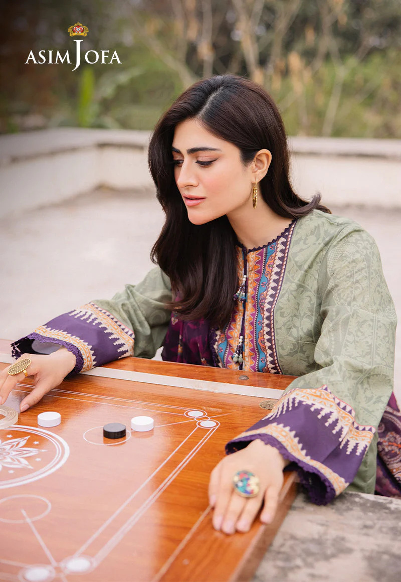 AJBUD-13 PRINTED LAWN 3 PCS - Image 5