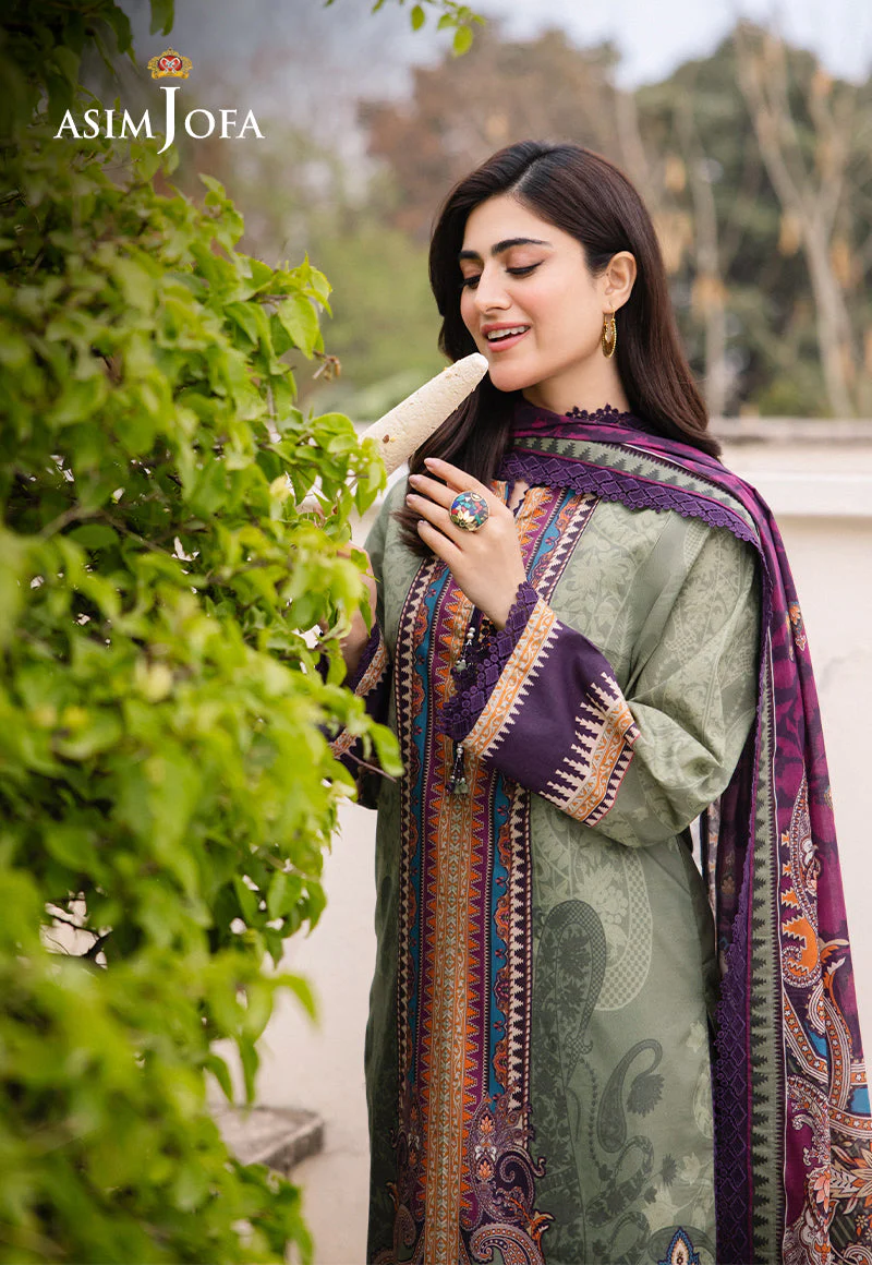 AJBUD-13 PRINTED LAWN 3 PCS - Image 6