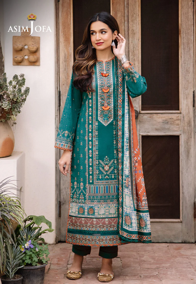 AJBUD-19 PRINTED STITCHED 3 PCS