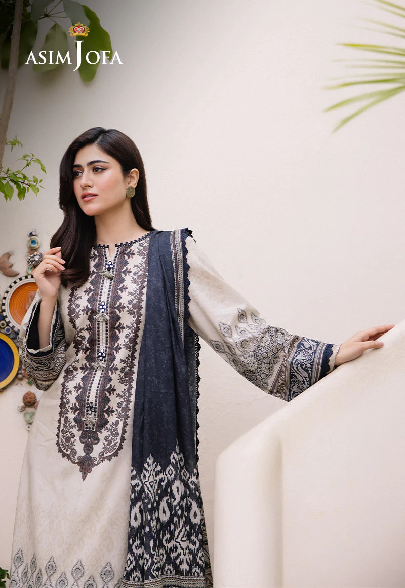 AJBUD-2 PRINTED LAWN 3 PCS - Image 9