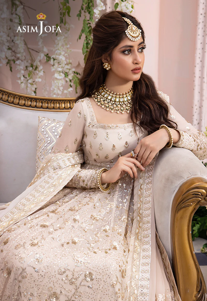 AJCCD-02 EMBROIDERED CHIFFON STITCHED 3 PCS - Image 7