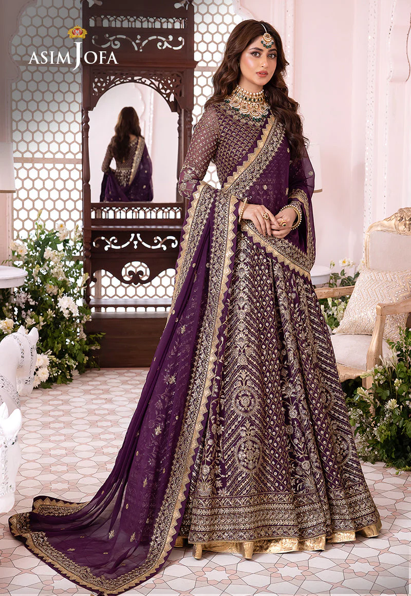 AJCC-04 DESIGNERS STITCHED EMBROIDERED CHIFFON 3 PCS - Image 2