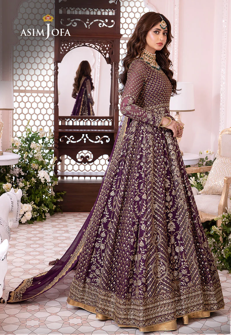 AJCC-04 DESIGNERS STITCHED EMBROIDERED CHIFFON 3 PCS - Image 8