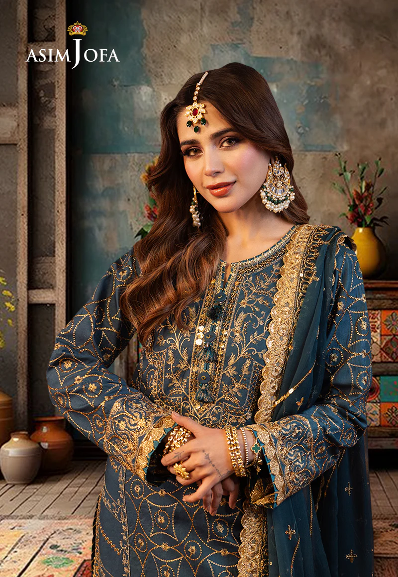 AJCD-01 EMBROIDERED TWISTED SILK 3 PCS - Image 3