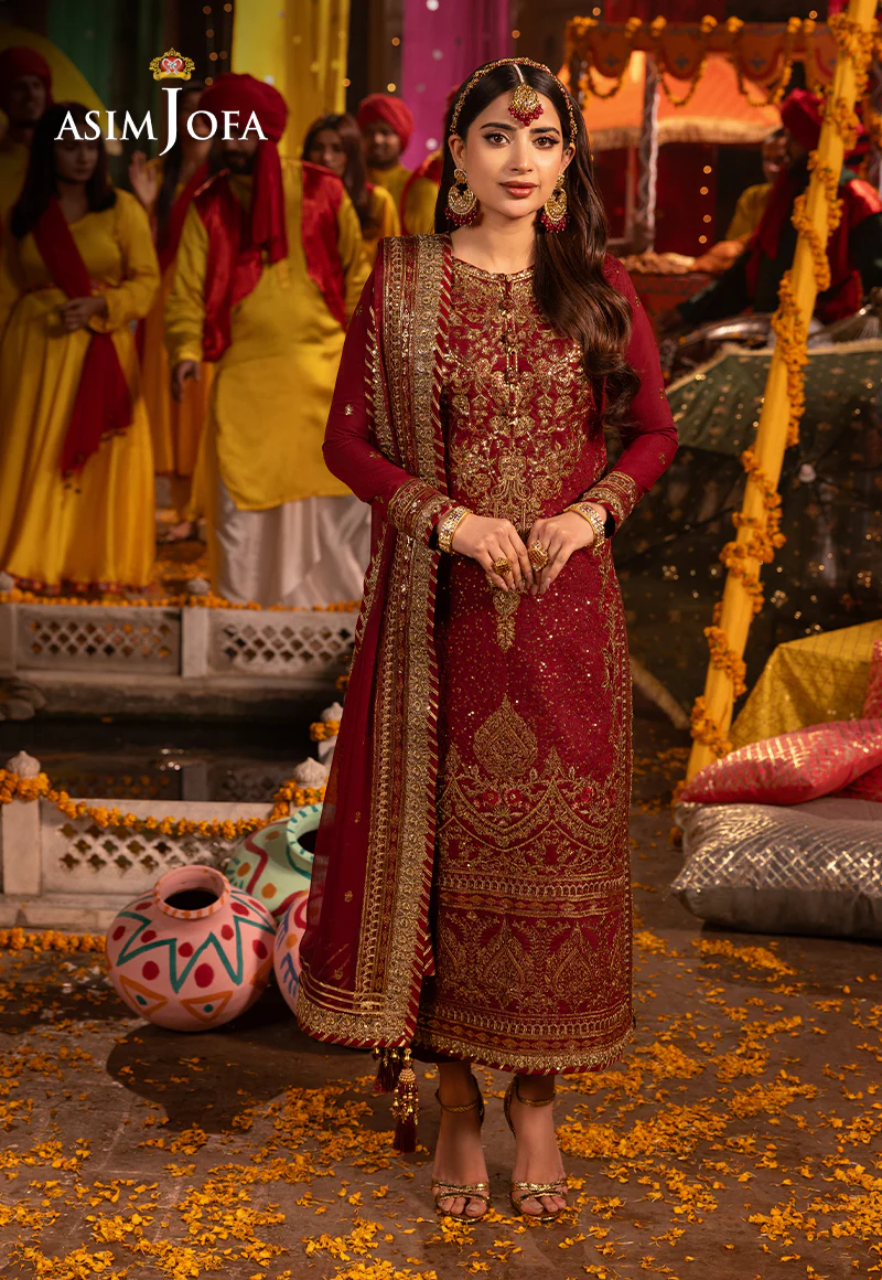 AJCD-04 EMBROIDERED TWISTED SILK 3 PCS - Image 4