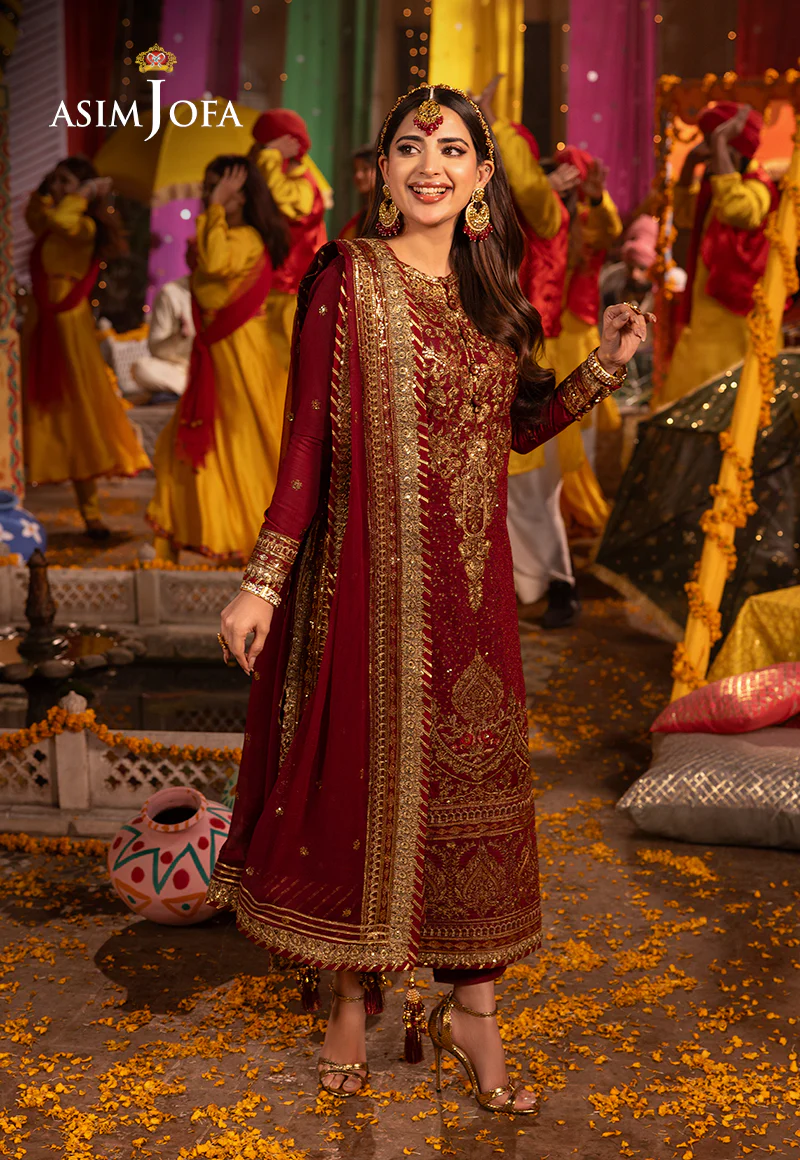 AJCD-04 EMBROIDERED TWISTED SILK 3 PCS - Image 5