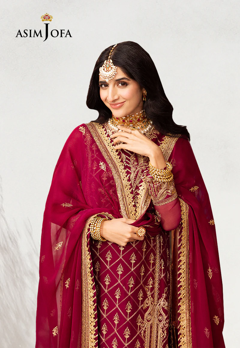 AJCD-05 EMBROIDERED CHIFFON 3 PCS - Image 3