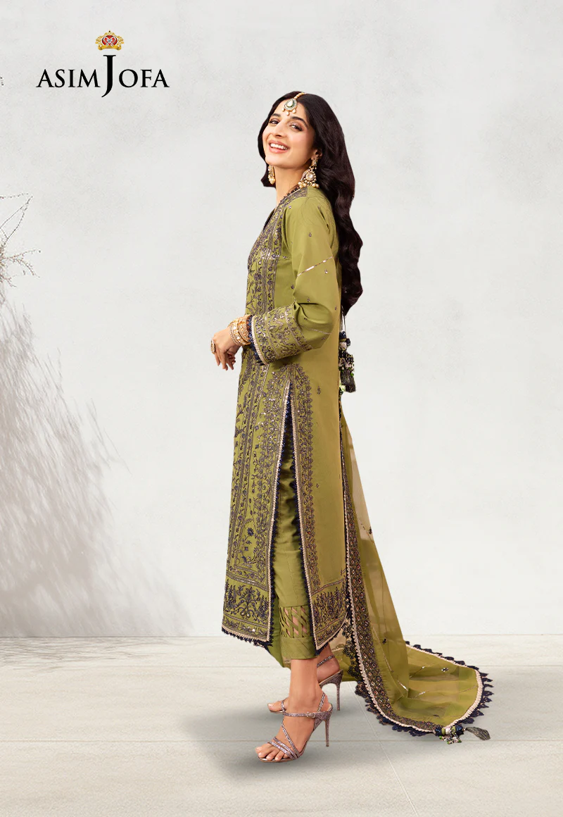 AJCD-10 EMBROIDERED TWISTED SILK 3 PCS - Image 2