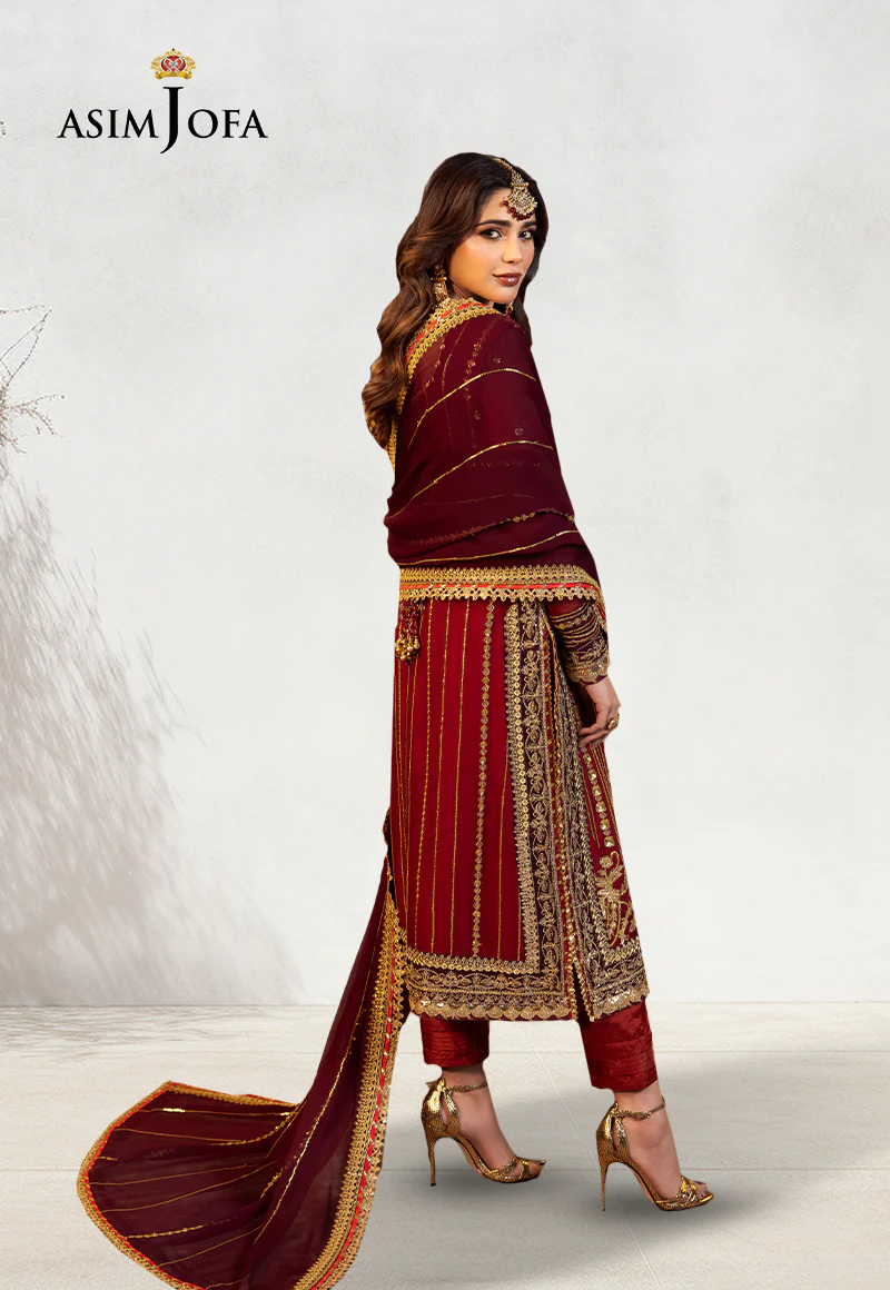 AJCD-28 EMBROIDERED CHIFFON 3 PCS - Image 2