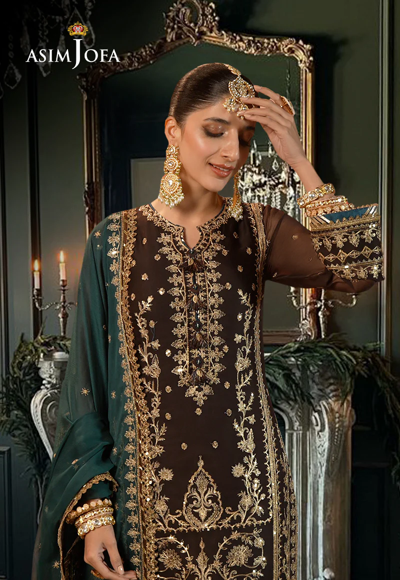 AJCD-29 EMBROIDERED CHIFFON 3 PCS - Image 2