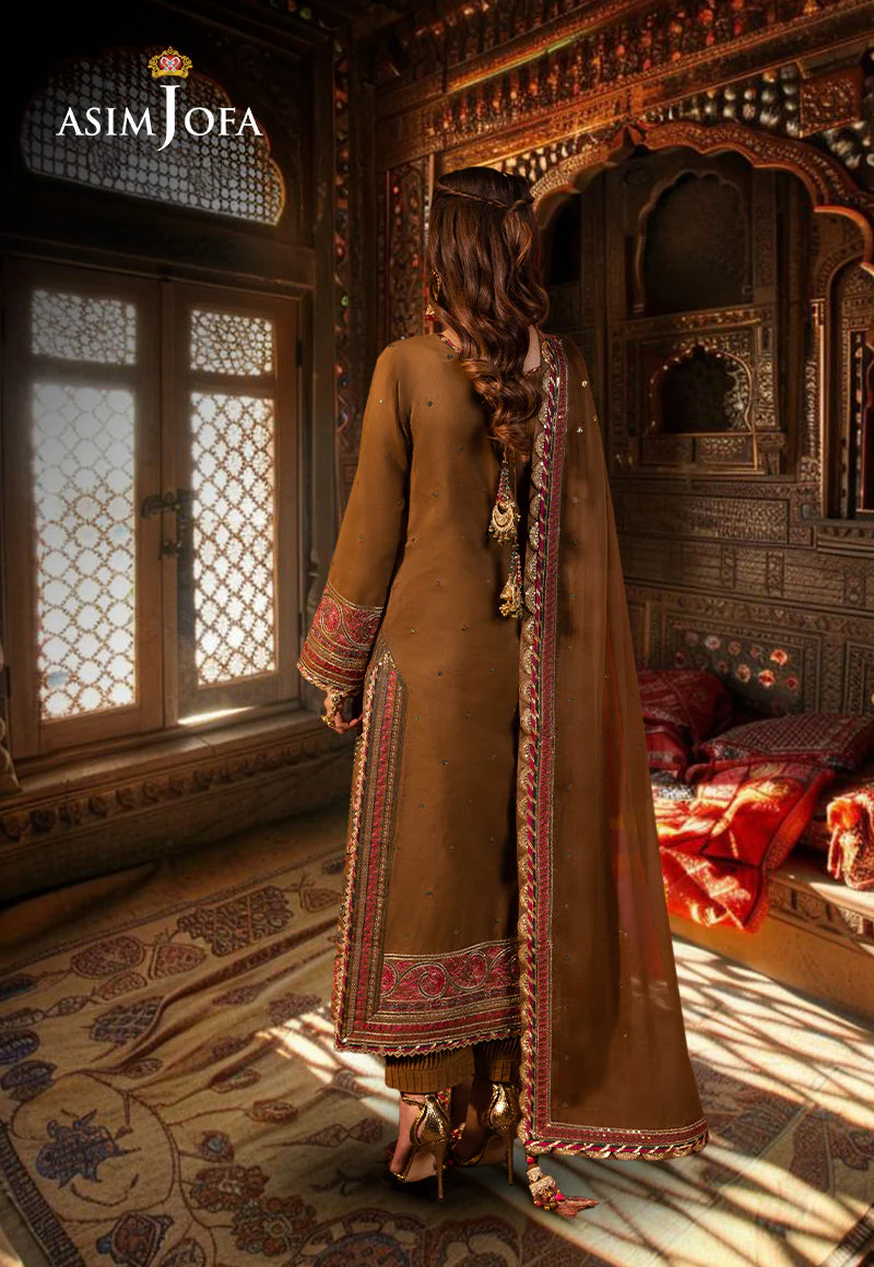 AJCDD-08 EMBROIDERED TWISTED SILK STITCHED 3 PCS - Image 2