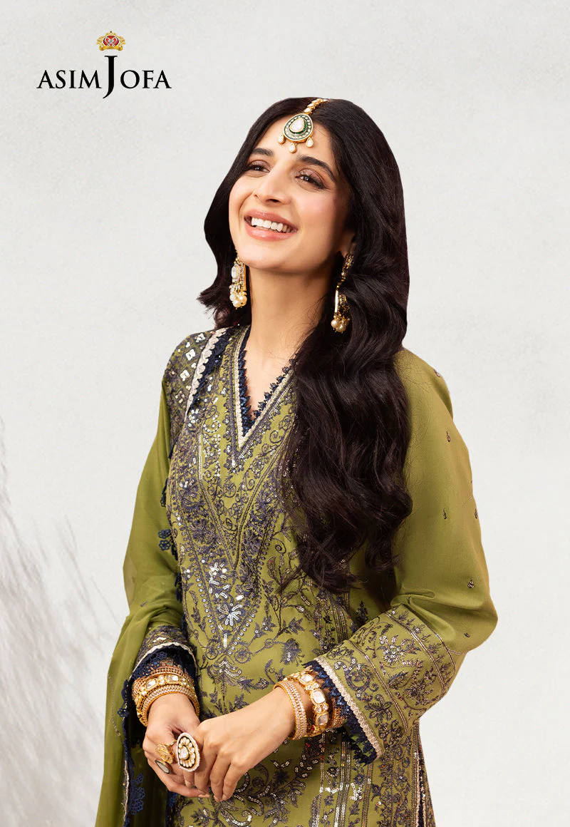 AJCDD-10 EMBROIDERED TWISTED SILK STITCHED 3 PCS - Image 3