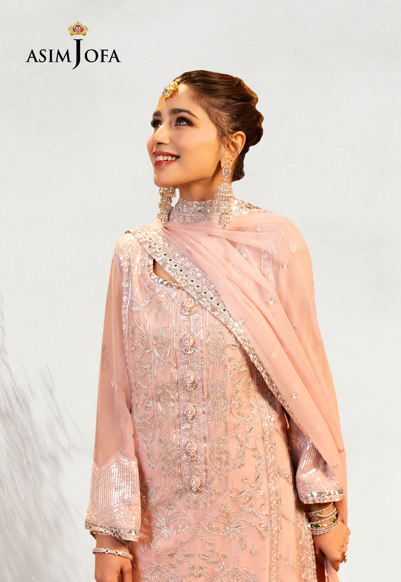 Ajlso-03 Unstitched 3 Pcs Shirt Dupatta Trouser - Image 3
