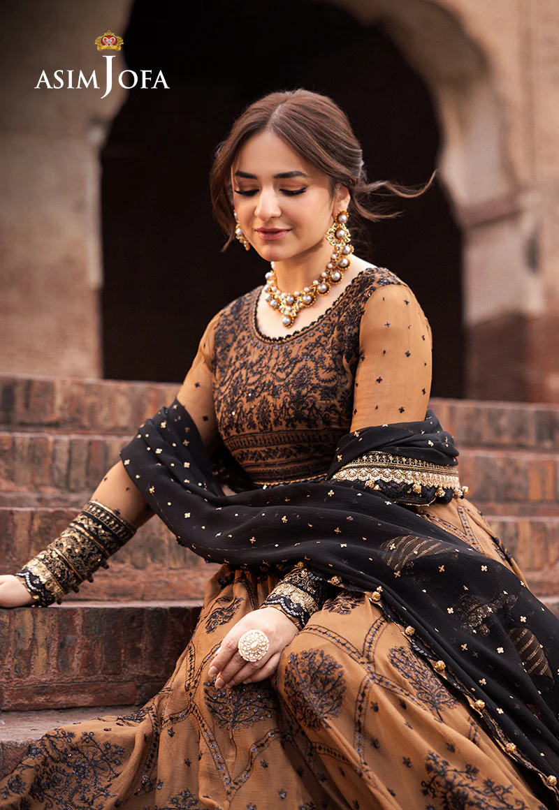 AJCE-11 EMBROIDERED CHIFFON 3 PCS - Image 10