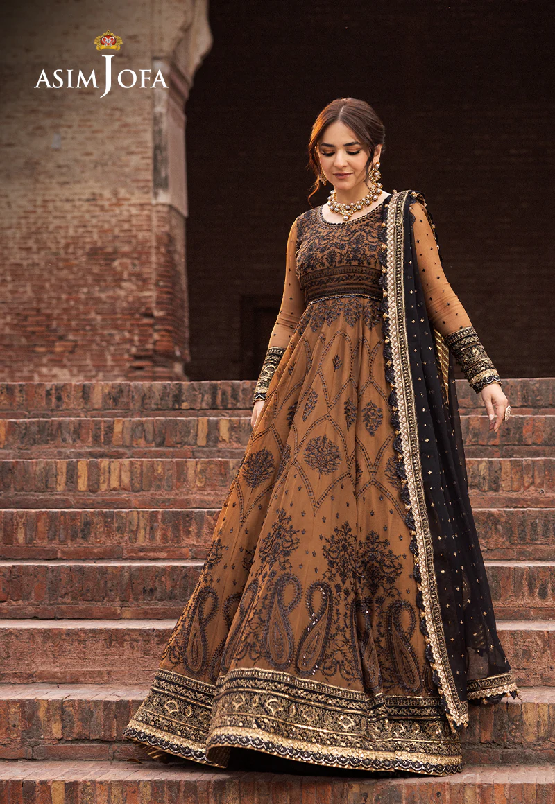 AJCE-11 EMBROIDERED CHIFFON 3 PCS - Image 3