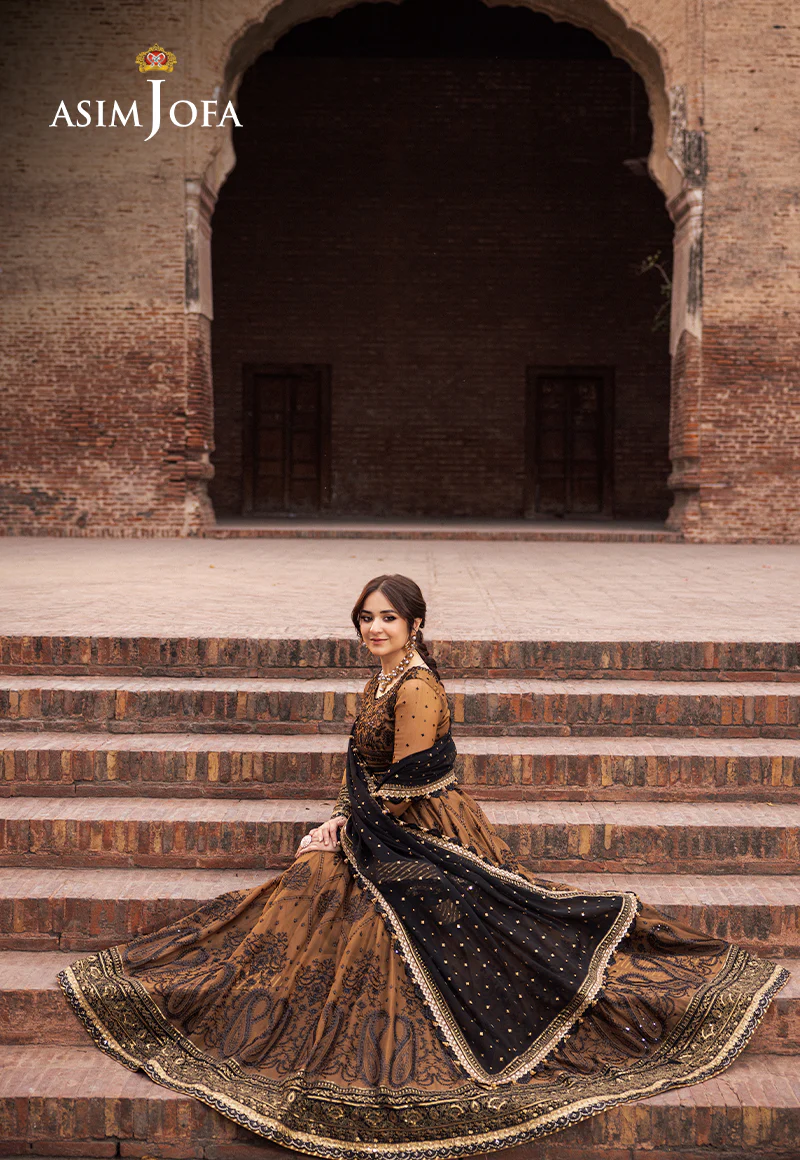 AJCE-11 EMBROIDERED CHIFFON 3 PCS - Image 9