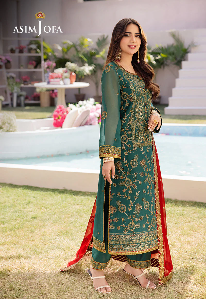 AJCFD-11 EMBROIDERED CHIFFON  3 PCS - Image 5
