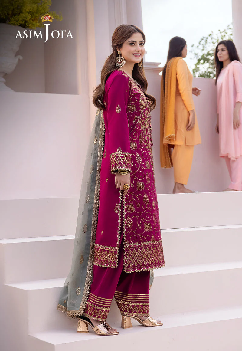 AJCFD-12 EMBROIDERED BOSKI SILK 3 PCS - Image 4