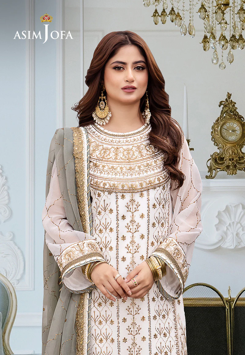 AJCF-17 EMBROIDERED CHIFFON 3 PCS - Image 3