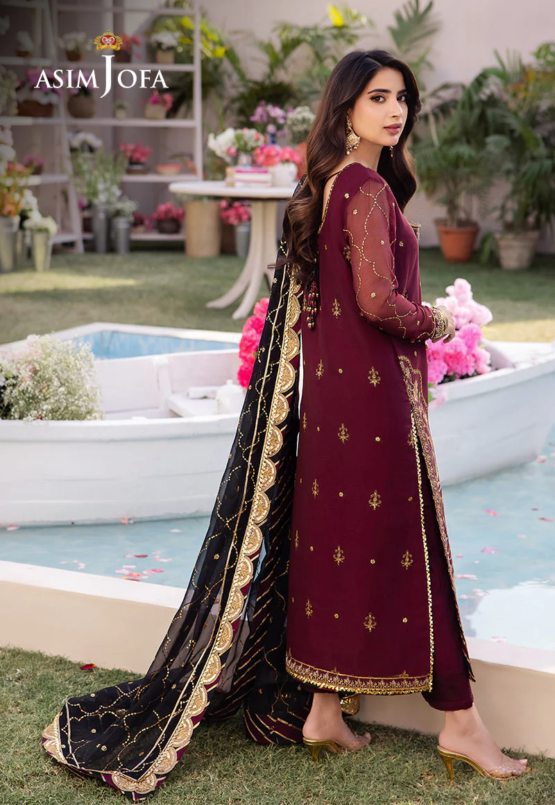 AJCFD-18 EMBROIDERED CHIFFON 3 PCS - Image 2