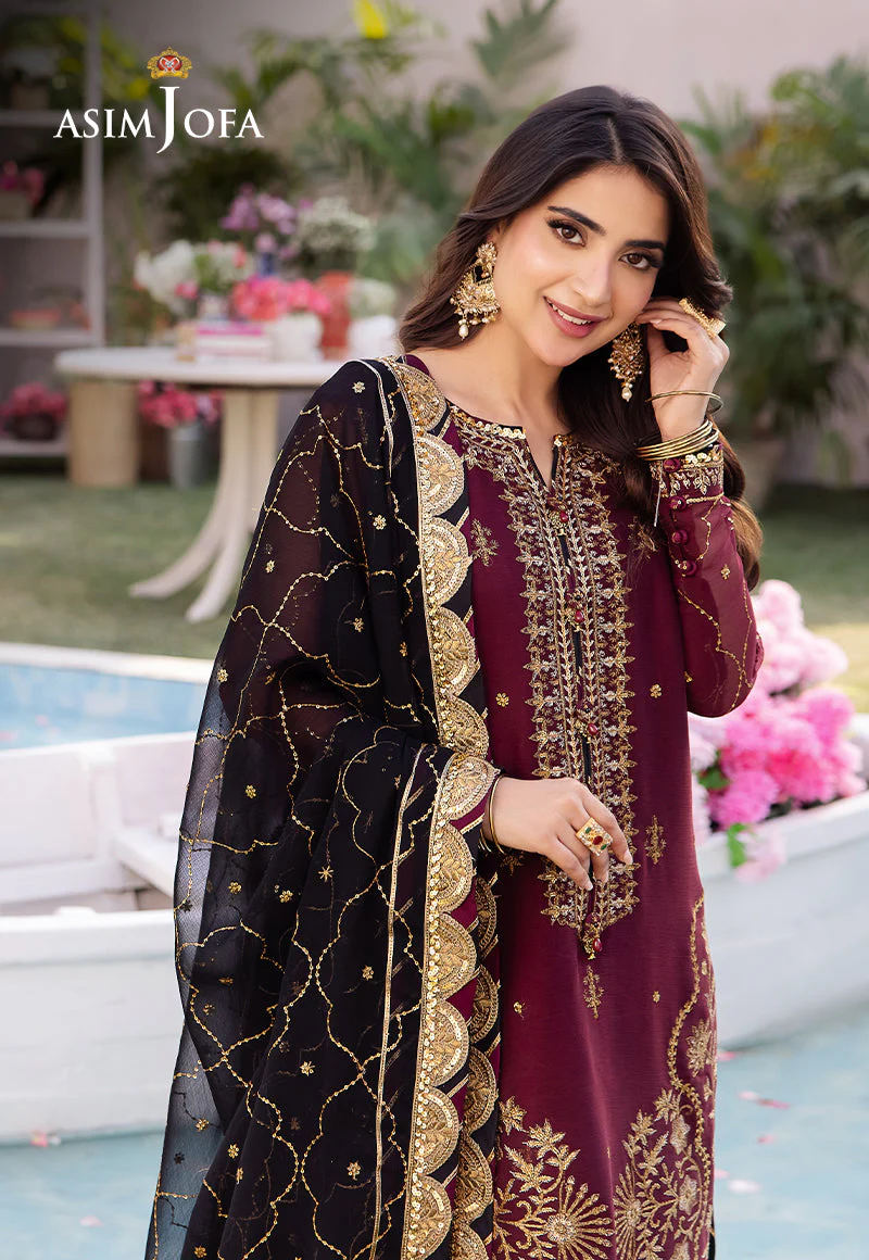 AJCFD-18 EMBROIDERED CHIFFON 3 PCS - Image 6