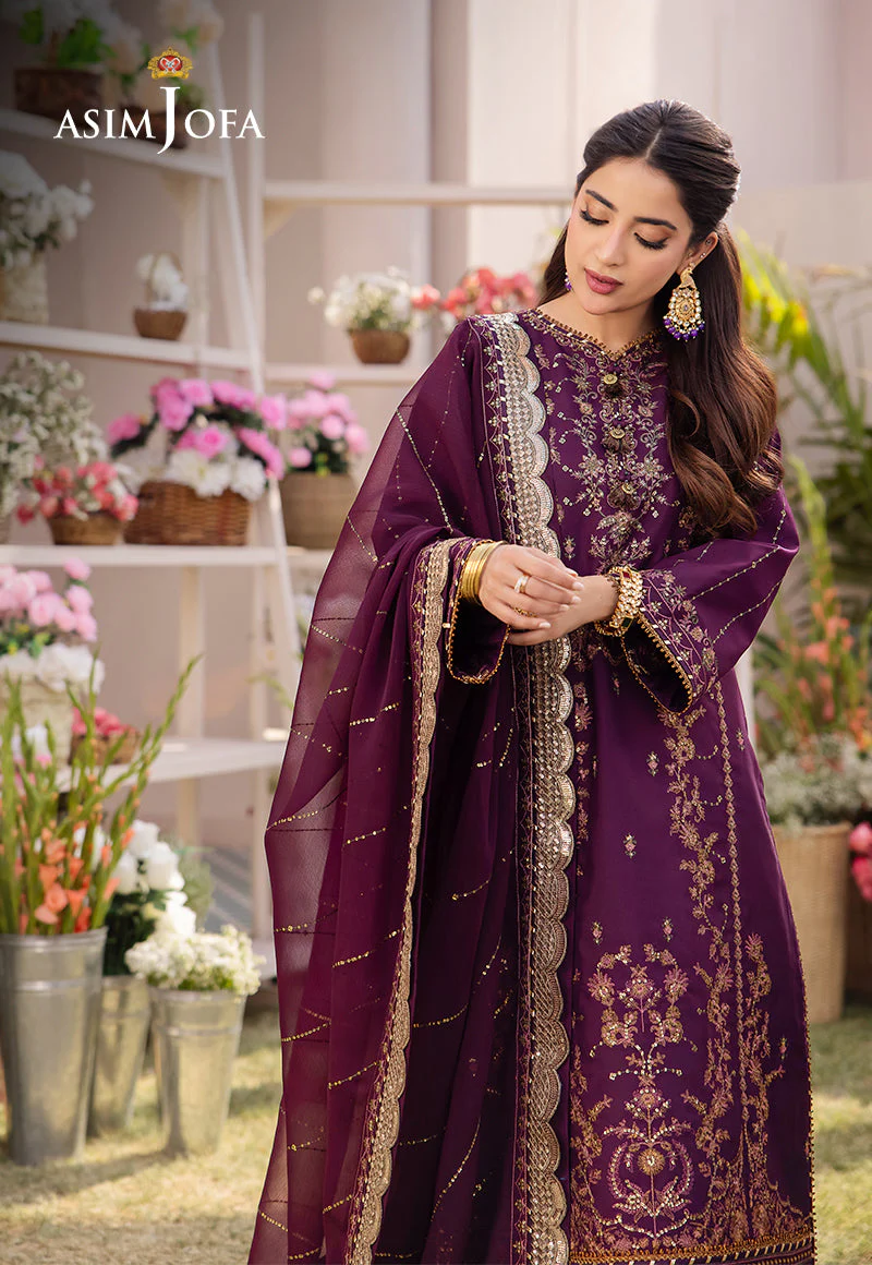AJCFD-22-XS EMBROIDERED BOSKI SILK 3 PCS - Image 3