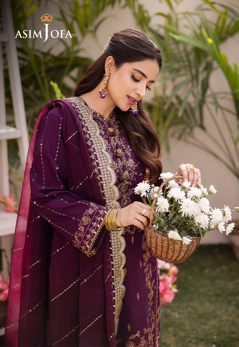 AJCFD-22-XS EMBROIDERED BOSKI SILK 3 PCS - Image 9