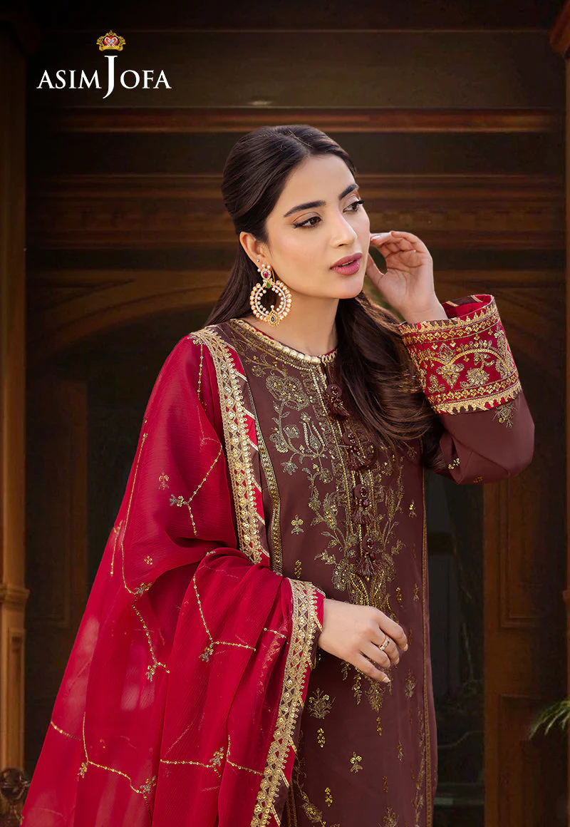 AJCFD-27-XS EMBROIDERED BOSKI SILK 3 PCS - Image 3