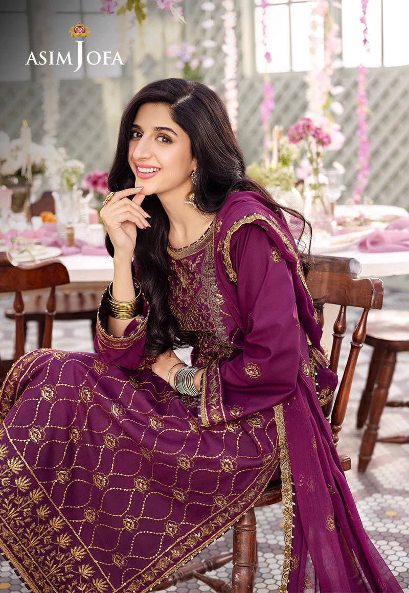 AJCFP-07 EMBROIDERED JUMBO SILK STITCHED 3 PCS - Image 9