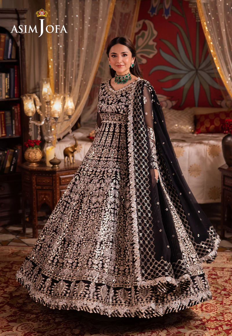 AJCRP-02 EMBROIDERED CHIFFON STITCHED 3 PCS - Image 2