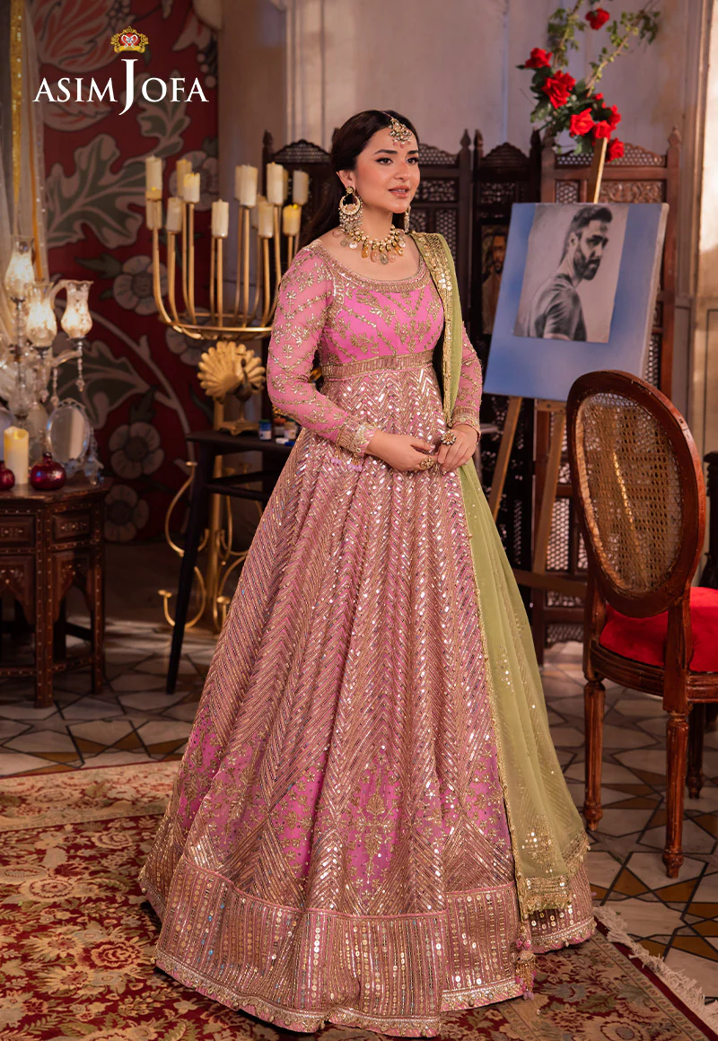 AJCR-04 EMBROIDERED CHIFFON 3 PCS - Image 7