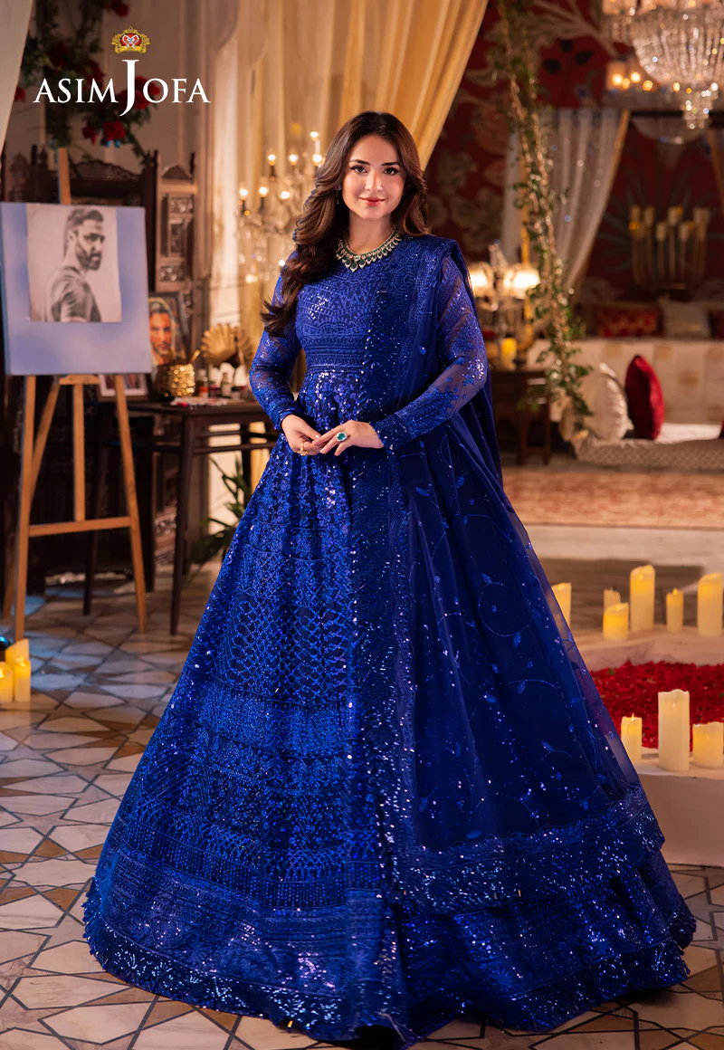 AJCRP-01 EMBROIDERED CHIFFON STITCHED 3 PCS - Image 6