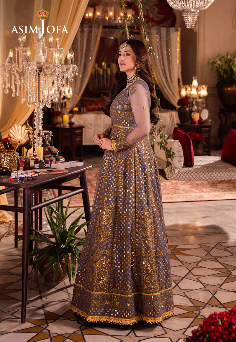 AJCRD-10 EMBROIDERED NET STITCHED 3 PCS - Image 3