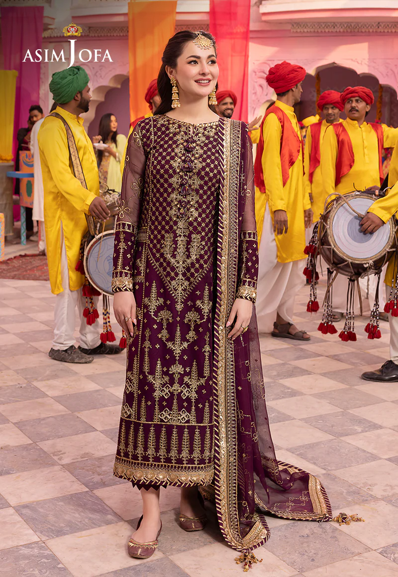 AJDA-03 EMBROIDERED CHIFFON 3 PCS - Image 3