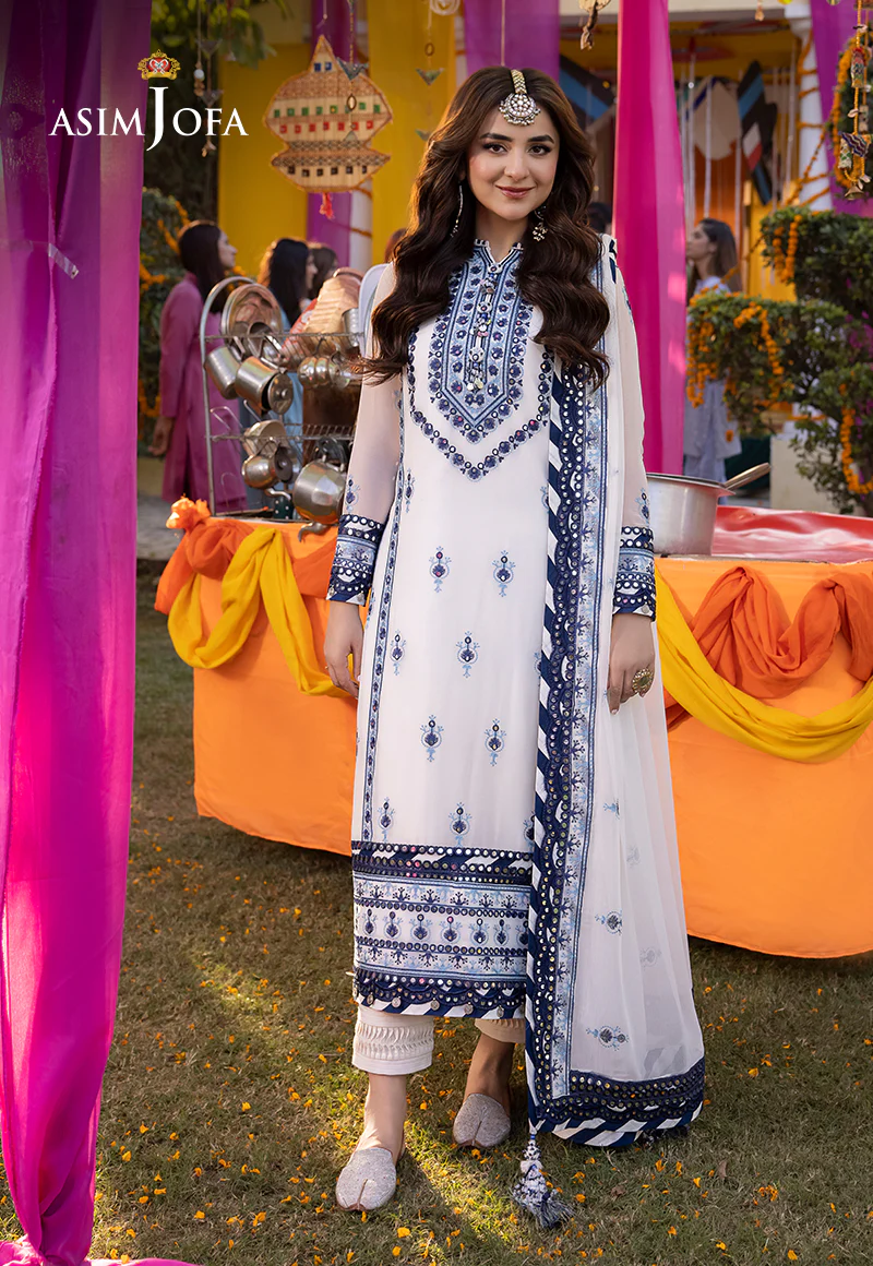 AJDA-06 EMBROIDERED CHIFFON 3 PCS - Image 4