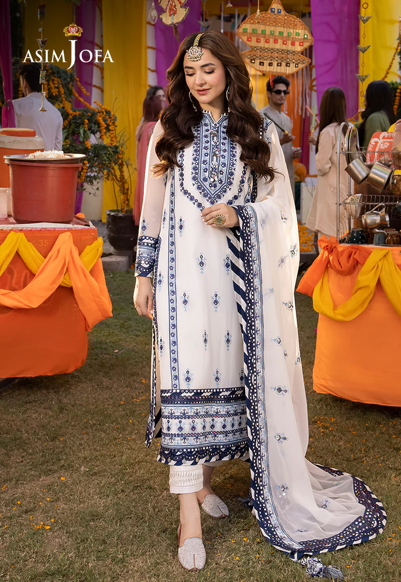 AJDA-06 EMBROIDERED CHIFFON 3 PCS - Image 7