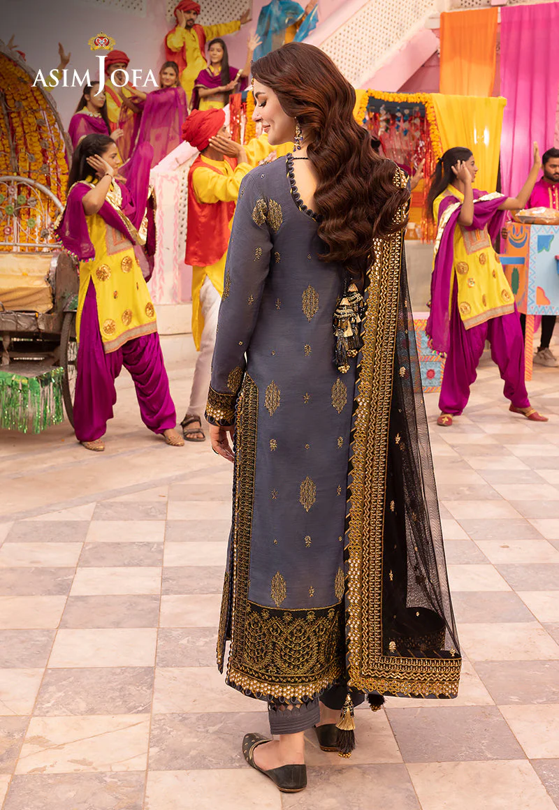 AJDAD-10 EMBROIDERED STITCHED 3 PCS - Image 2