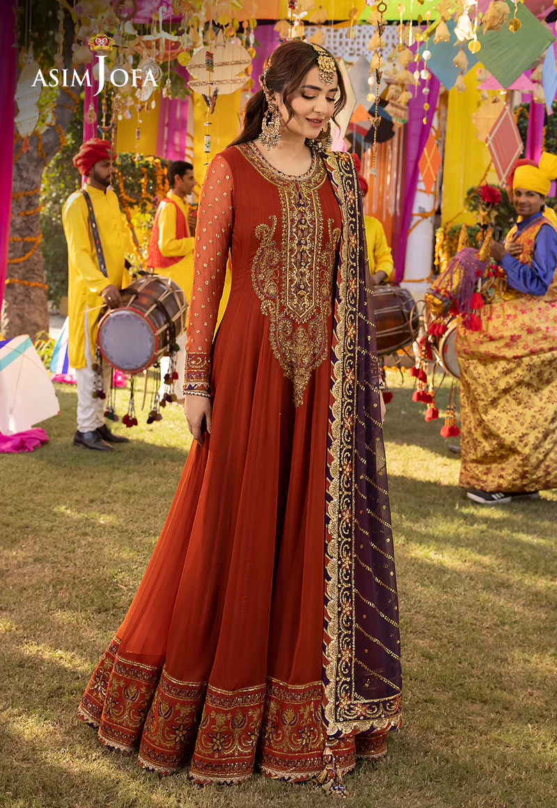 AJDAD-19 EMBROIDERED CHIFFON Stitched 2 PCS - Image 3