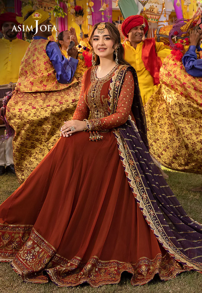 AJDAD-19 EMBROIDERED CHIFFON 2 PCS - Image 10