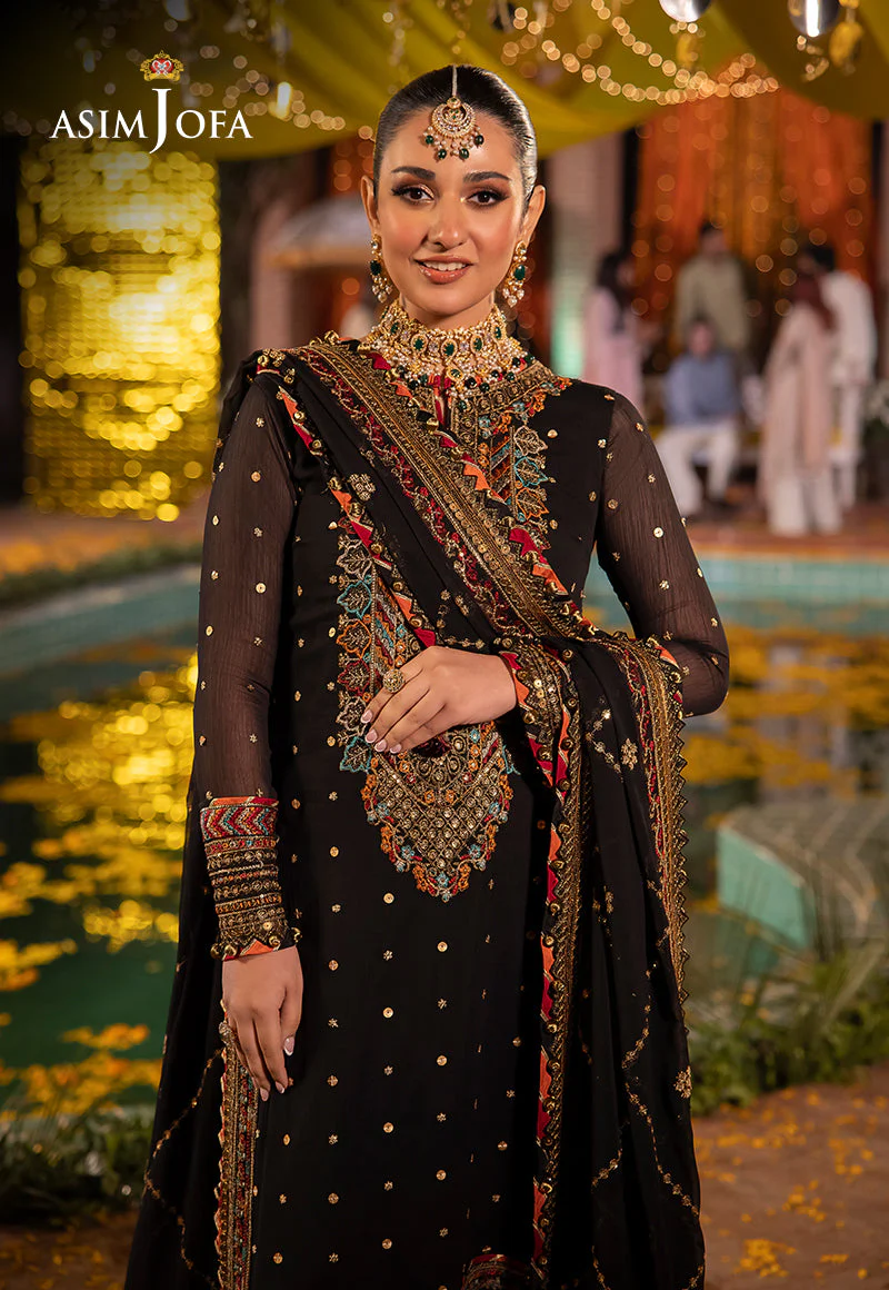 AJDAD-02-XS EMBROIDERED CHIFFON 3 PCS - Image 11